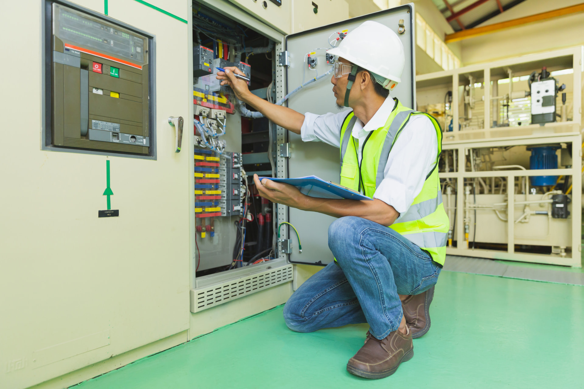 Generator Maintenance work in the field 1