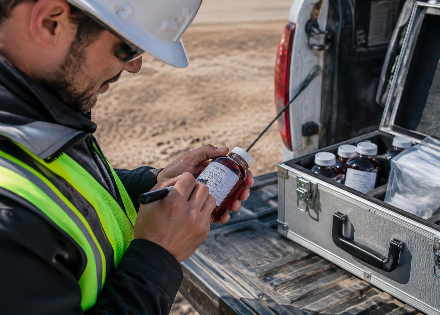 Fuel Sampling work in the field 3
