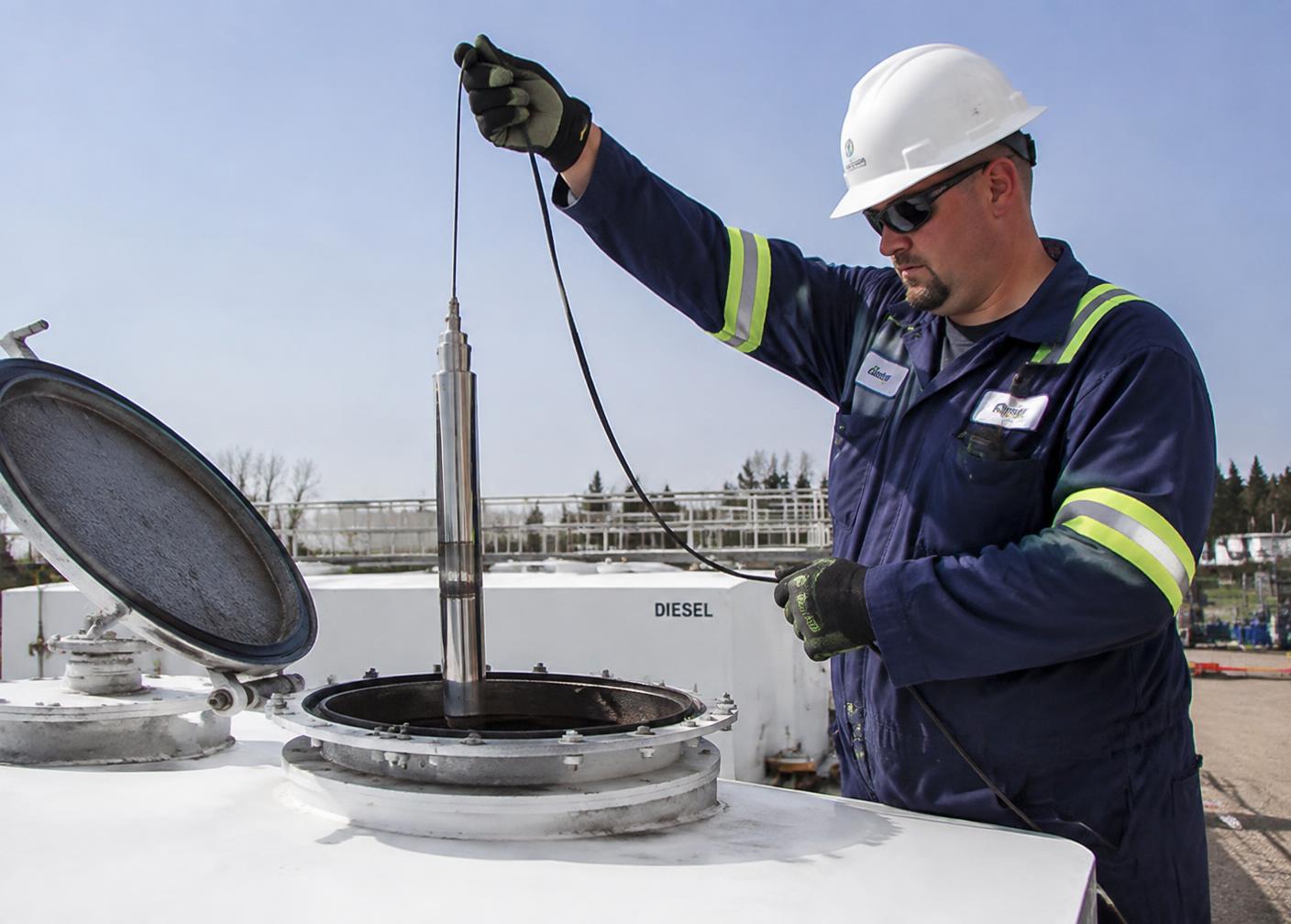 Fuel Sampling work in the field 4