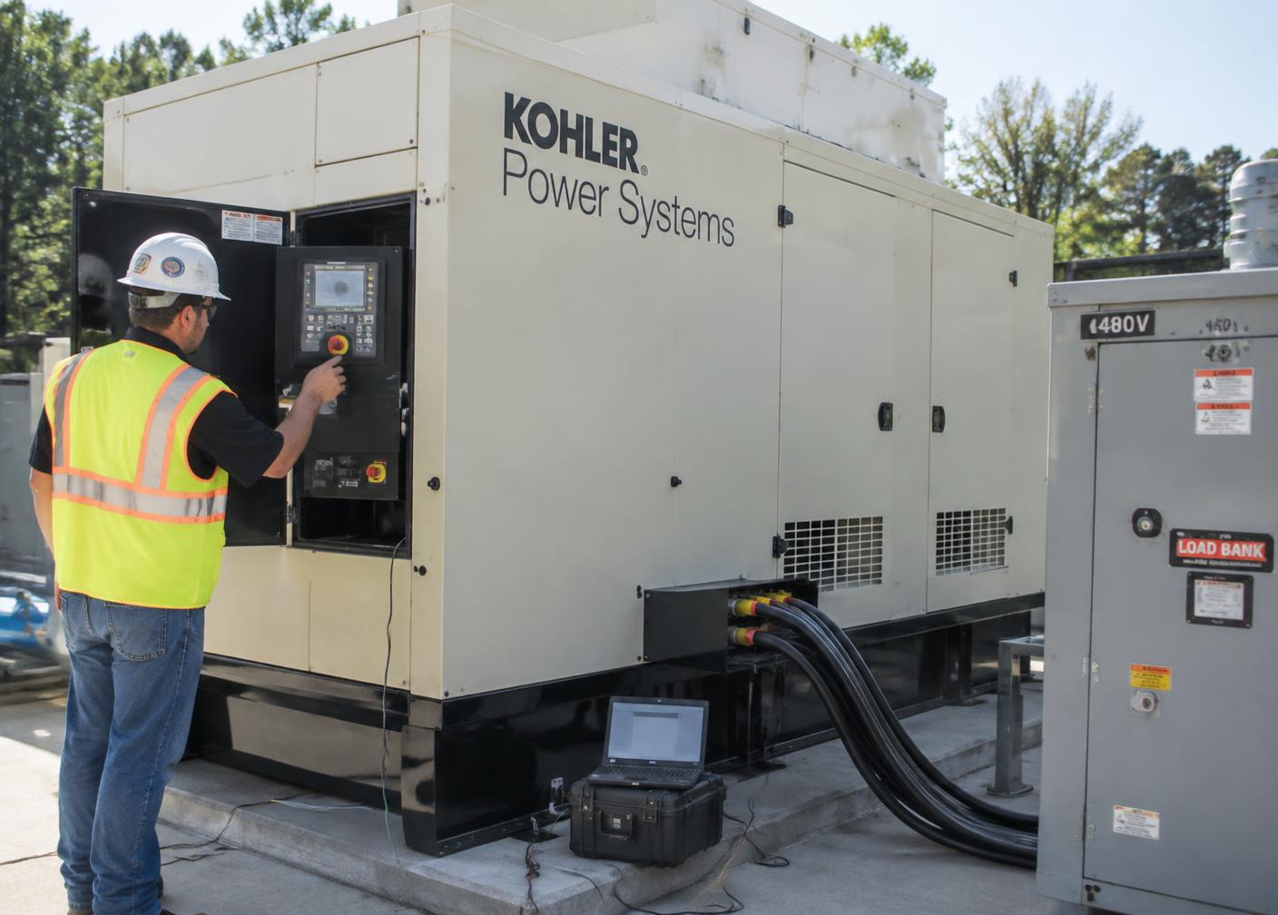 Generator Maintenance work in the field 3