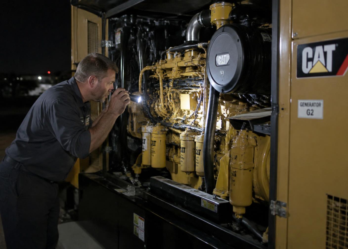 Generator Maintenance work in the field 4